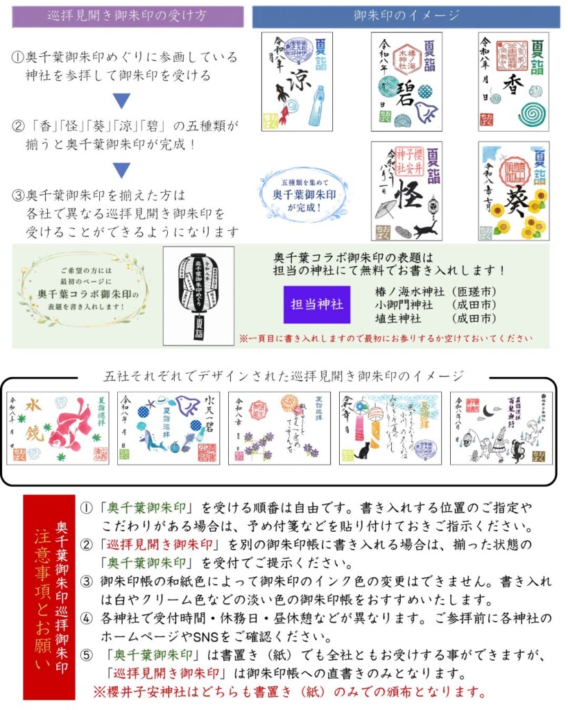 奥千葉御朱印巡り概要
